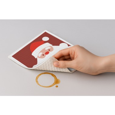 Schwammtuch - Weihnachtsmann - Nr- 26 - Naturbedacht