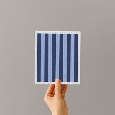Schwammtuch - Streifen - Blau - Nr. 8