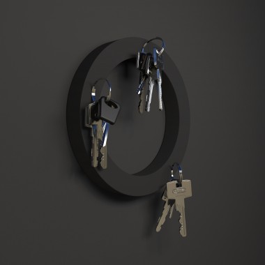Schlüsselmagnet "O" von - superstark und nachhaltig. Aus pflanzlichem Kunststoff hergestellt!