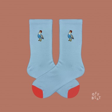 Bestickt Seagull Socken von Offbeat Bestickt Seagull Socken von Offbeat