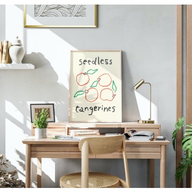 Seedless tangerines – Print von Lavanda Posters
