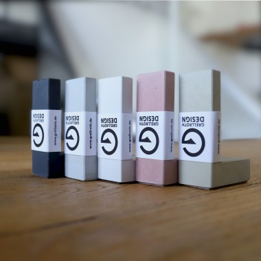 Magnetischer Seifenhalter aus Beton