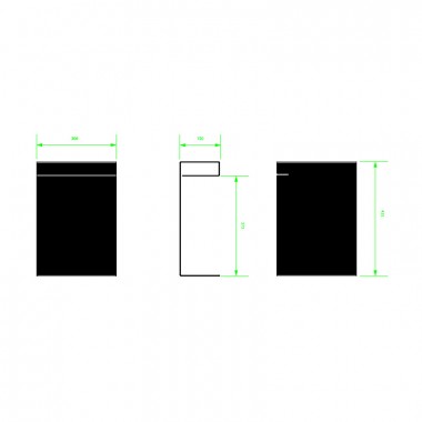 lattn® | Beistelltisch ST8 Schwarz
