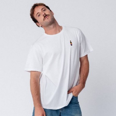 Cola Mix | Besticktes Bio Baumwoll Unisex T-Shirt | weiß | Fashion Drinks