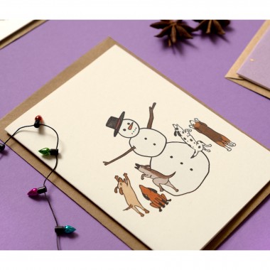 The Naughty District - Weihnachtskarten Set mit Tieren