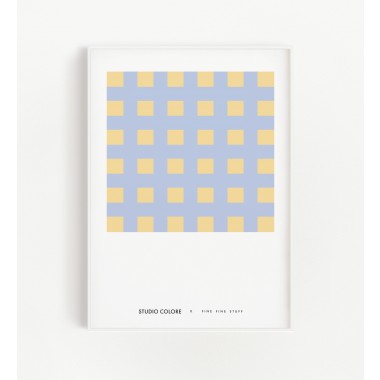FINE FINE STUFF - 4er Posterset - Stripes & Checks - 30x40 Poster