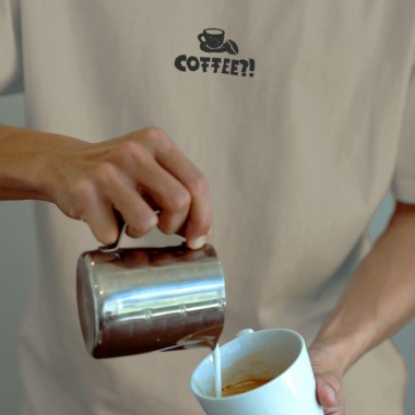 "COFFEE?!" T-Shirt Desert Dust | FUNST Studio, Verena Senn