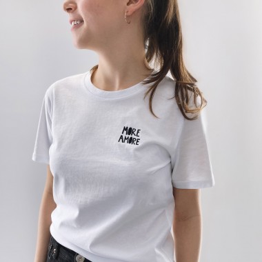 Love is the new black — More Amore / Unisex T-Shirt white