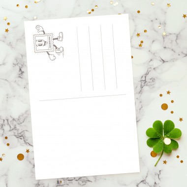 Hey Urban Monkey - Silvester-Karten / Neujahrs-Karten Retro-Stil 4er-Set