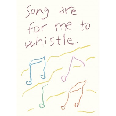 Songs are for me to whistle – Print von Lavanda Posters