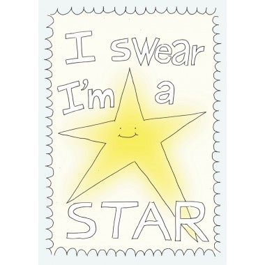 I swear I'm a star – Print von Lavanda Posters