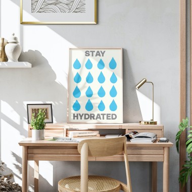 Stay hydrated – Print von Lavanda Posters