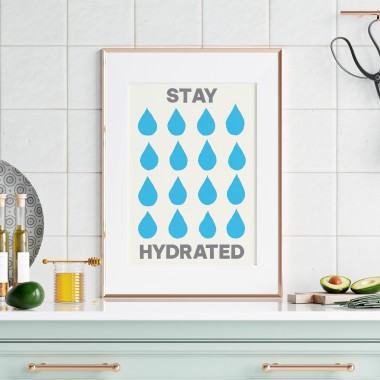 Stay hydrated – Print von Lavanda Posters