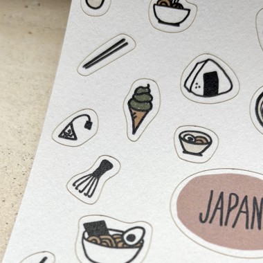 Mini Stickerbogen JAPAN (52 Sticker) von issgut