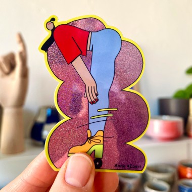 Anne Albert – Sticker – Rollerskate