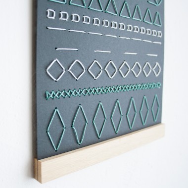 KLEINWAREN / VON LAUFENBERG Das Stickposter mit Magnetischer Posterleiste A4