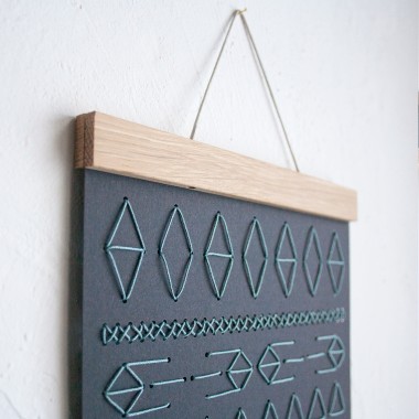 KLEINWAREN / VON LAUFENBERG Das Stickposter mit Magnetischer Posterleiste A4