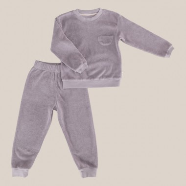 Terry Halfmoon Suit Violet Grey