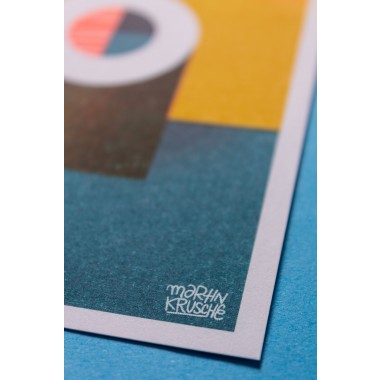 Martin Krusche - Risographie »Sushi - Lachsmaki«, DIN A6