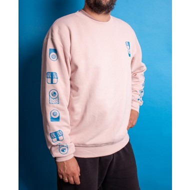 Martin Krusche - Sweater rosé »Sushi Ultras«