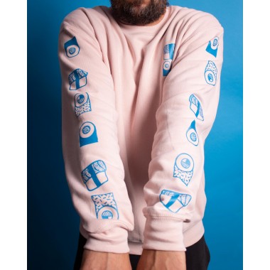 Martin Krusche - Sweater rosé »Sushi Ultras«