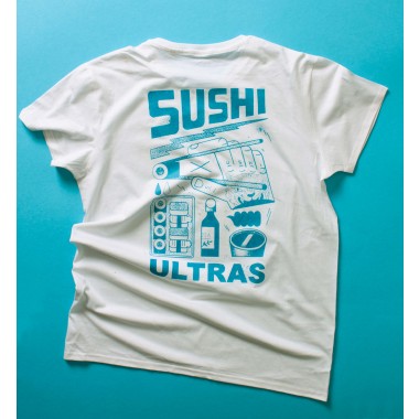 Martin Krusche - T-Shirt White »Sushi Ultras«