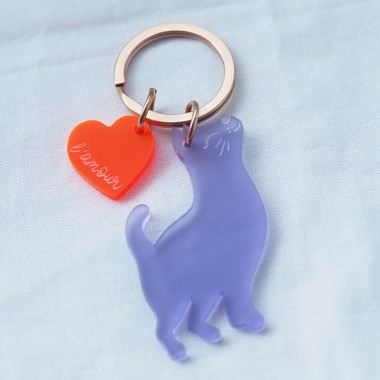 Schlüsselanhänger SCHNURR... L AMOUR / Accessoire / Acryl / Schmuck / Tante Tia x MyGreta