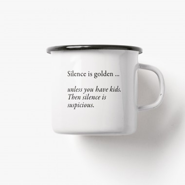 typealive / Emaillebecher Tasse / Silence
