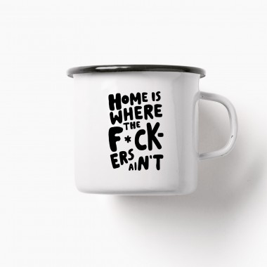 typealive / Emaillebecher Tasse / Home Is Where
