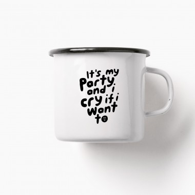 typealive / Emaillebecher Tasse / It's My Party