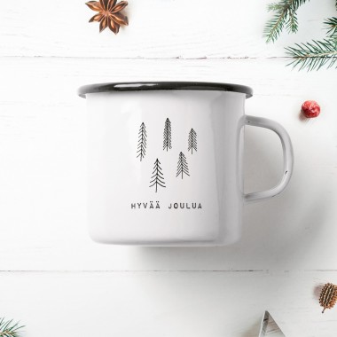 typealive / Emaillebecher Tasse / Finnish Christmas