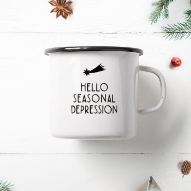 typealive / Emaillebecher Tasse / Seasonal Depression