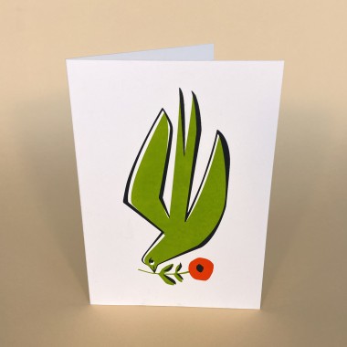 Print now - Riot later ● Frühlingstaube, Karte mit Umschlag
