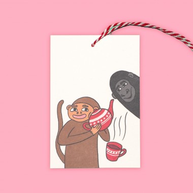 The Naughty District - »Geschenkanhänger mit Dinos und Tieren für Weihnachtsgeschenke«