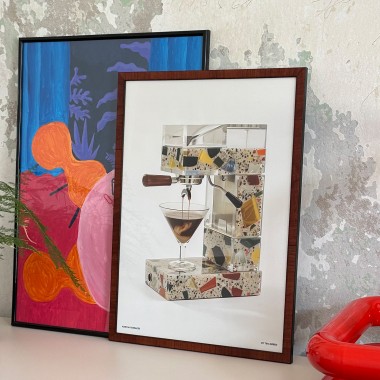 "Martini Terrazzo" (DIN A2 Artprint, limitierte Auflage) von Tina Bobbe