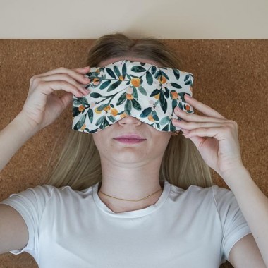 Yoga Augenkissen „Sandorn" mit Bio Dinkel – für Meditation, Tiefenentspannung & Yoga, weicher Baumwollbezug - Tochter von Walter