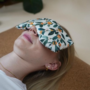 Yoga Augenkissen „Sandorn" mit Bio Dinkel – für Meditation, Tiefenentspannung & Yoga, weicher Baumwollbezug - Tochter von Walter