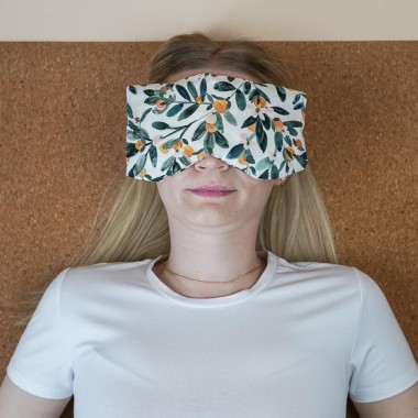 Yoga Augenkissen „Sandorn" mit Bio Dinkel – für Meditation, Tiefenentspannung & Yoga, weicher Baumwollbezug - Tochter von Walter