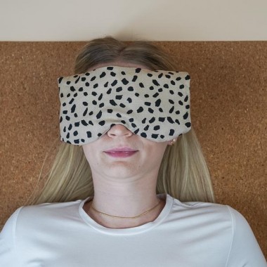 Yoga Augenkissen mit Bio-Dinkel & Bio-Lavendel, zum Erwärmen und Kühlen "Coffee" – Tochter von Walter