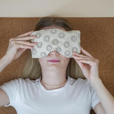 Augenkissen Yoga "Smiley" Bio Dinkel und Bio Lavendel gefüllt - Tochter von Walter