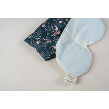 Yoga Augenkissen „Boho schwarz" mit Bio Dinkel – für Meditation, Tiefenentspannung & Yoga, weicher Baumwollbezug - Tochter von Walter