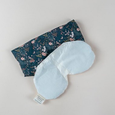 Yoga Augenkissen „Boho schwarz" mit Bio Dinkel – für Meditation, Tiefenentspannung & Yoga, weicher Baumwollbezug - Tochter von Walter
