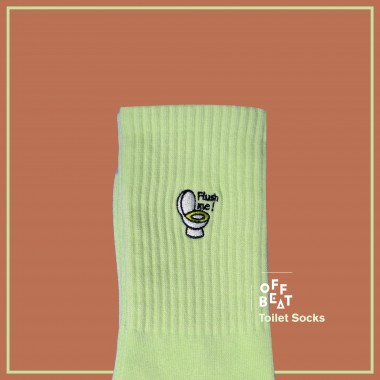 Gerippte Flush Me, Toilette Socken von Offbeat