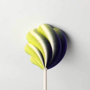 canopie® - Lampenbaldachin – Tulpe Twist Duo Grün-Lila