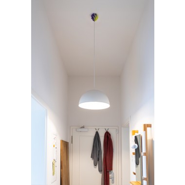 canopie® - Lampenbaldachin – Tulpe Twist Duo Grün-Lila