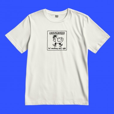 The Naughty District - Shirt mit handgefertigtem Siebdruck »Undiagnosed but something ain't right«