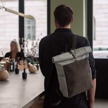 Roll-Top Backpack
Grey