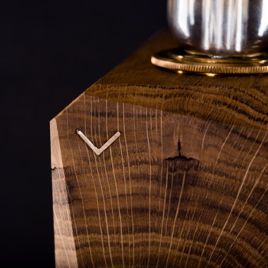 KUBUS | Tischleuchte aus Holz von Verschnitt ohne Leuchtmittel