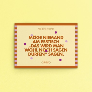 Ehrliche Weihnachtskarten, 3er Set – Viel Spass Studio
