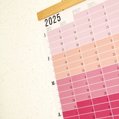 Wandkalender 2025 „Pink-Rosé-Violett“ Jahresplaner | Limited Edition | 100% Recyclingpapier | Deutsch-Englisch
